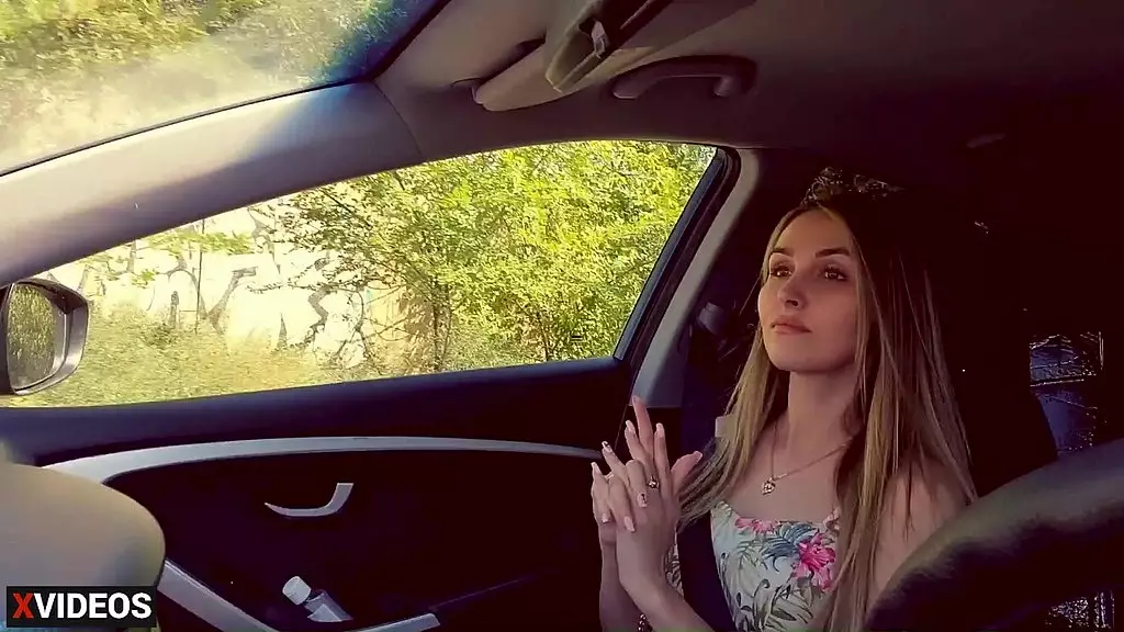 Wild Step-Mom Blowjob in the Car