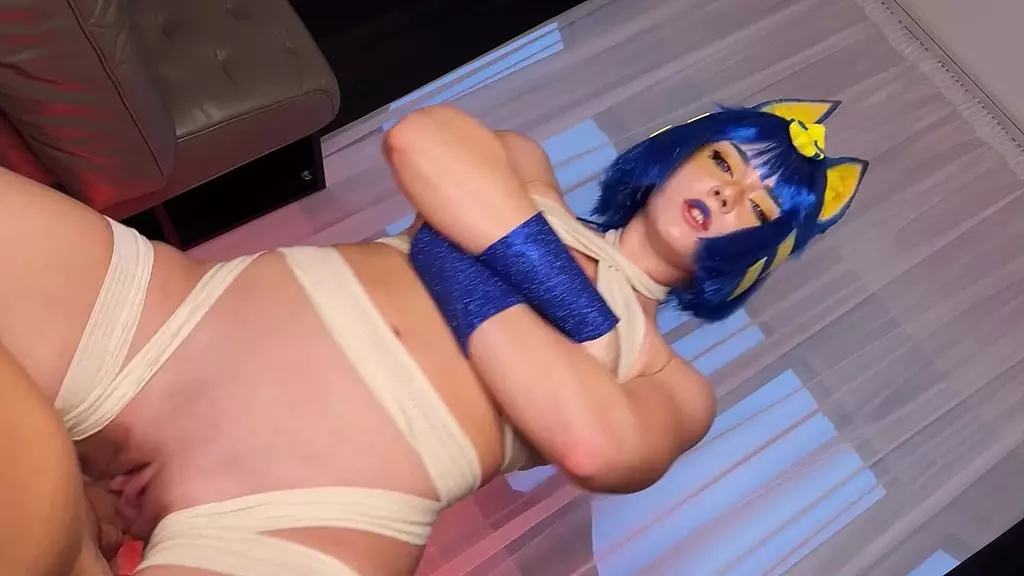 Ankha Cosplay Blowjob and Hardcore Riding