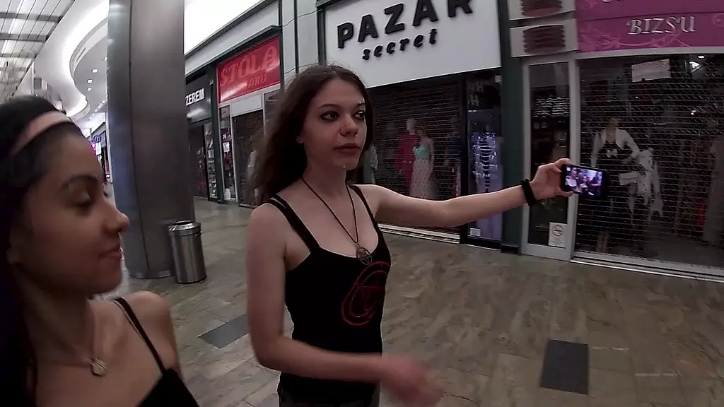 Cum Drenched Teens Take Mall Walk of Shame