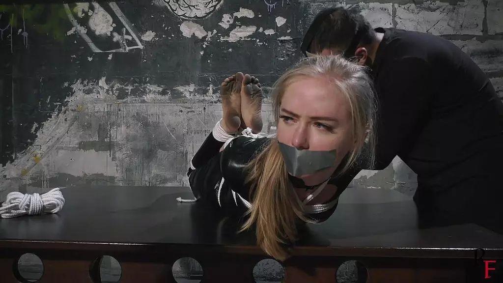Bank Robber Takes Down Agent Sisters in Epic Bondage Fetish Scene