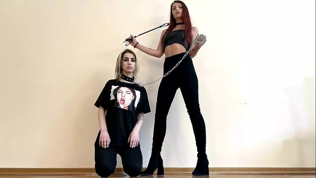 Mistress Sofi Trains Her Pitiful Slave in Lezdom Pet Play