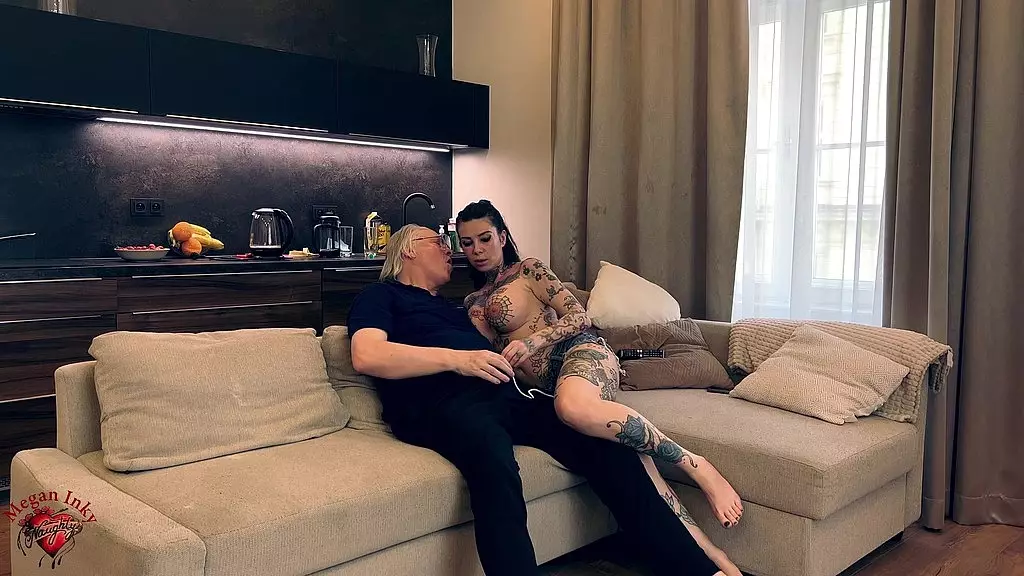 Grandpa Gets Lucky with Blonde Megan