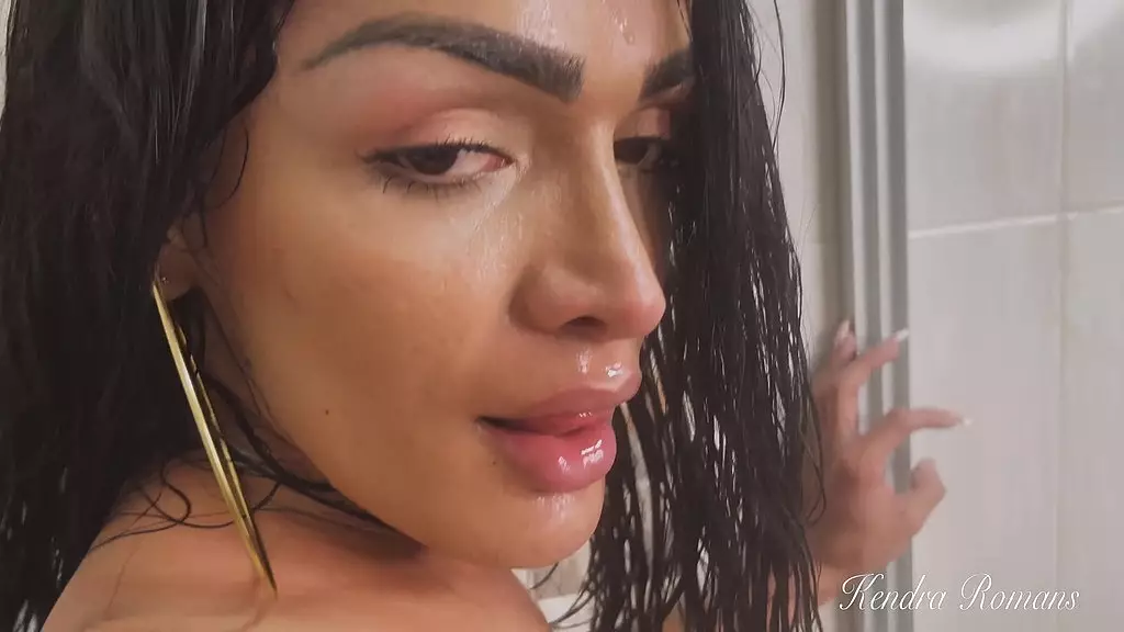 Trans Beauty Kendra Romans Takes Anal Shower Fuck
