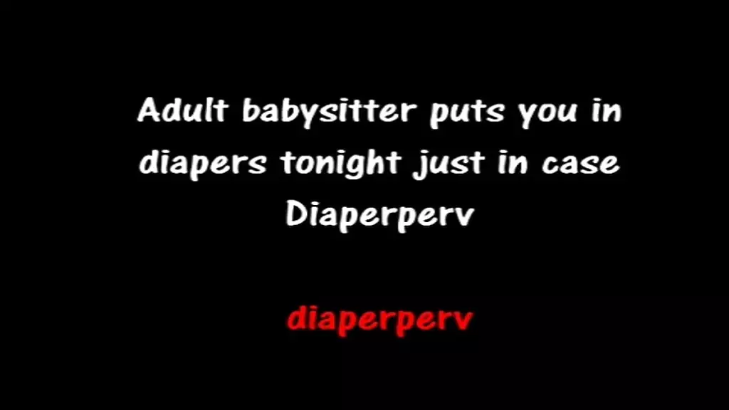 Diaperperv's Sizzling Babysitter Diaper Play