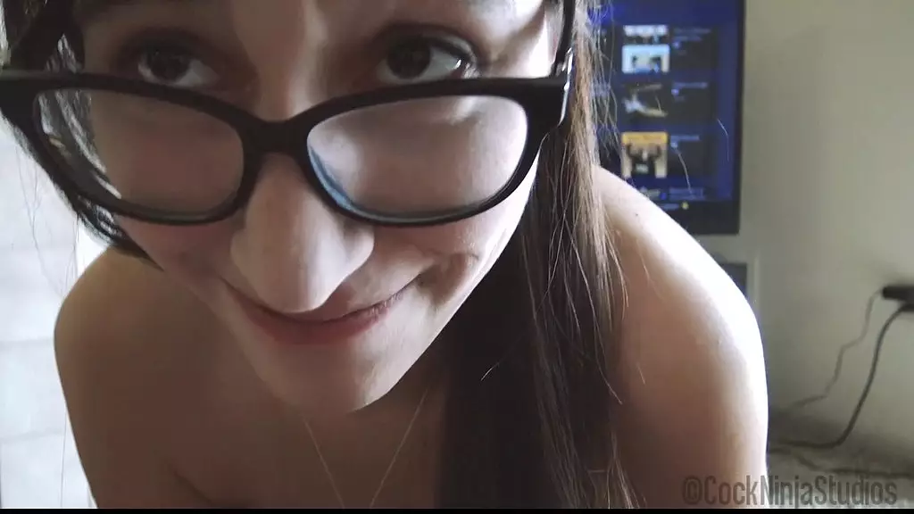 Nerd Sister Addy Shepherd Blows and Fucks Stepbro