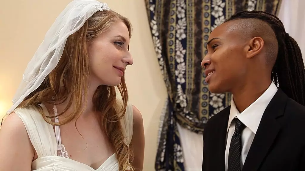 Ela Darling Fucks Bride Nikki with Strap-On