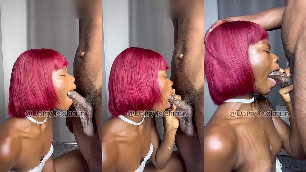 Lightskin Brunette Devours BBC in Sloppy Blowjob