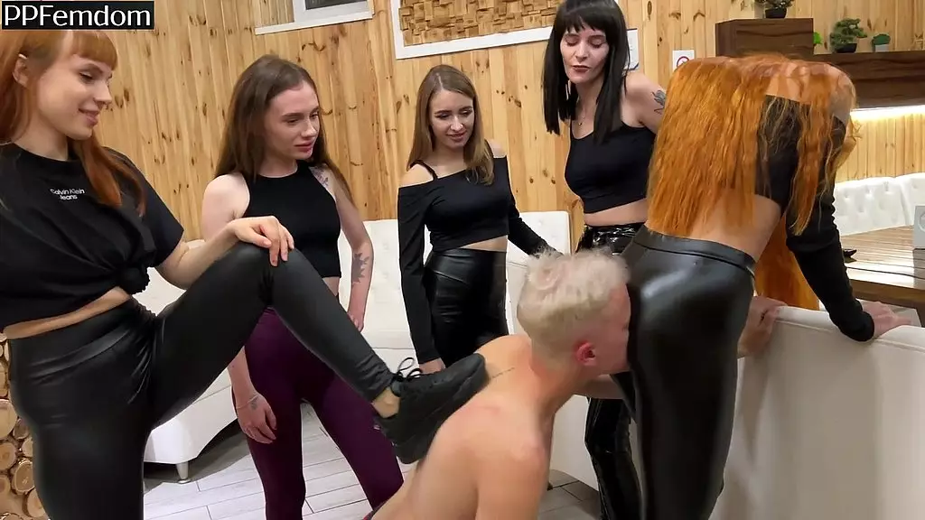 5 Bratty Girls Dominate with Anal Worship & Facesitting
