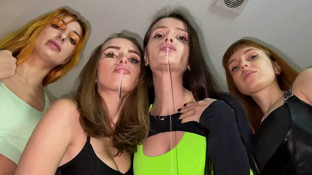 Foursome Femdom Spit Fetish Humiliation