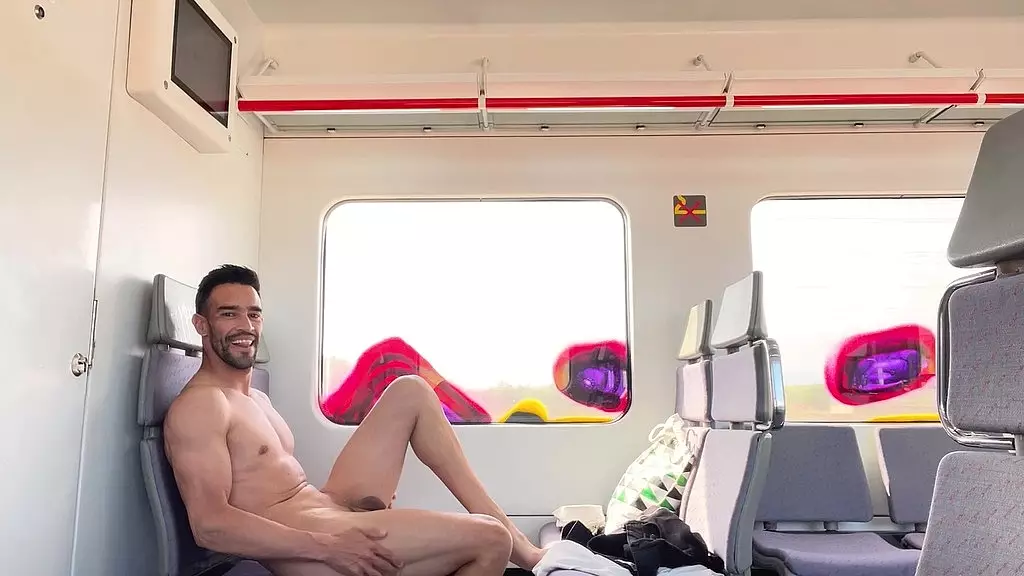 Blonde Anal Whore Rides Train Naked