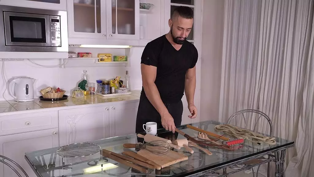 Sizzling Kitchen BDSM with Cassie Fire