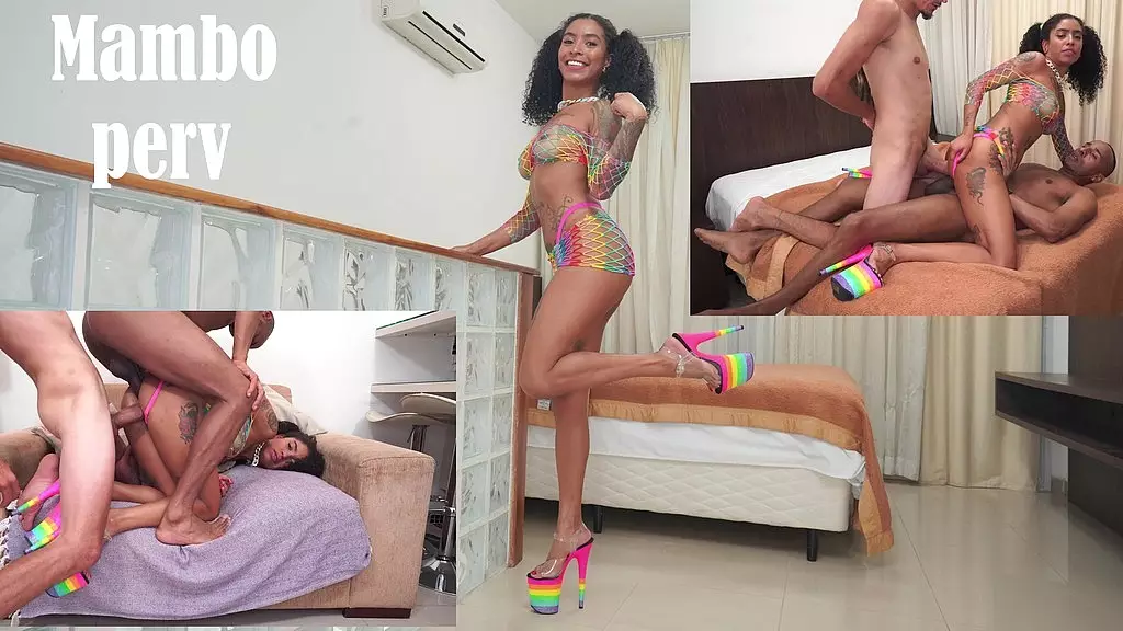 Ariella Ferraz Takes on Two Monster Cocks