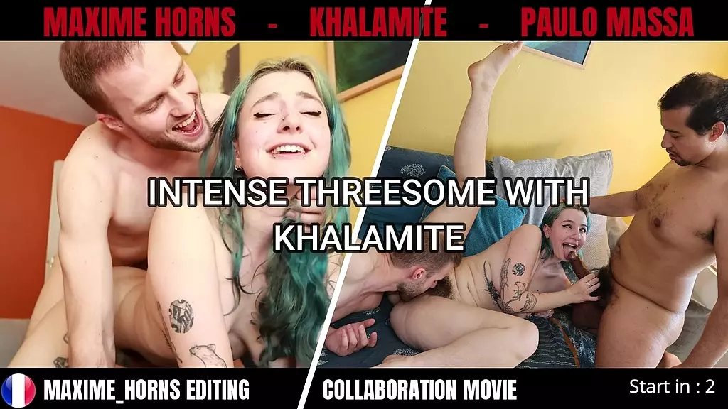 Khalamite's Insane Threesome Debut with Paulo Massa & Maxime Horns
