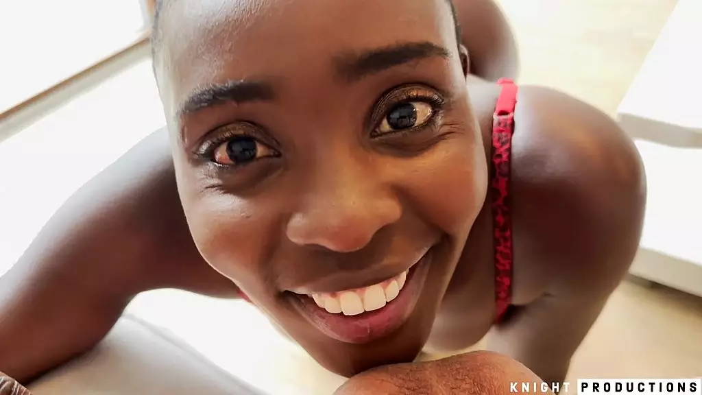 Black Teen Zaawaadi Blows and Rims Hung White Stud