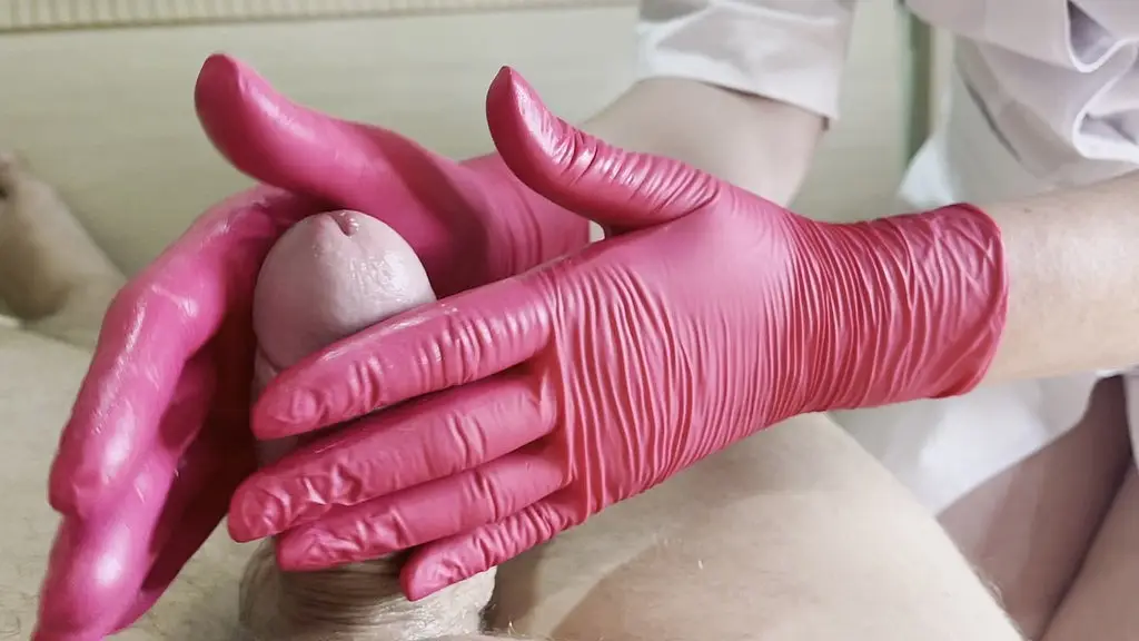 Gloved Hands Give Me a Creamy Dick Rubdown