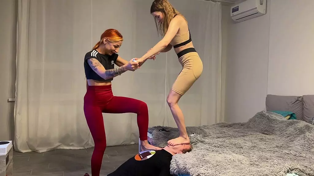Gamer Girls Dennzy & Mistress Agma Trample and Worship