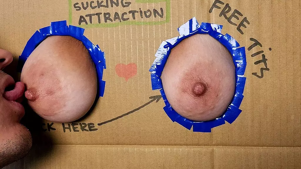 Nipple Sucking Orgasm with Plump BBW Nipplestock