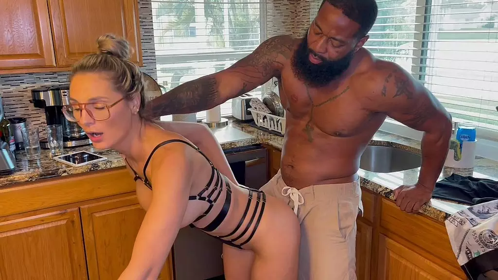 Russian Bombshell Mandy Rhea Takes a BBC