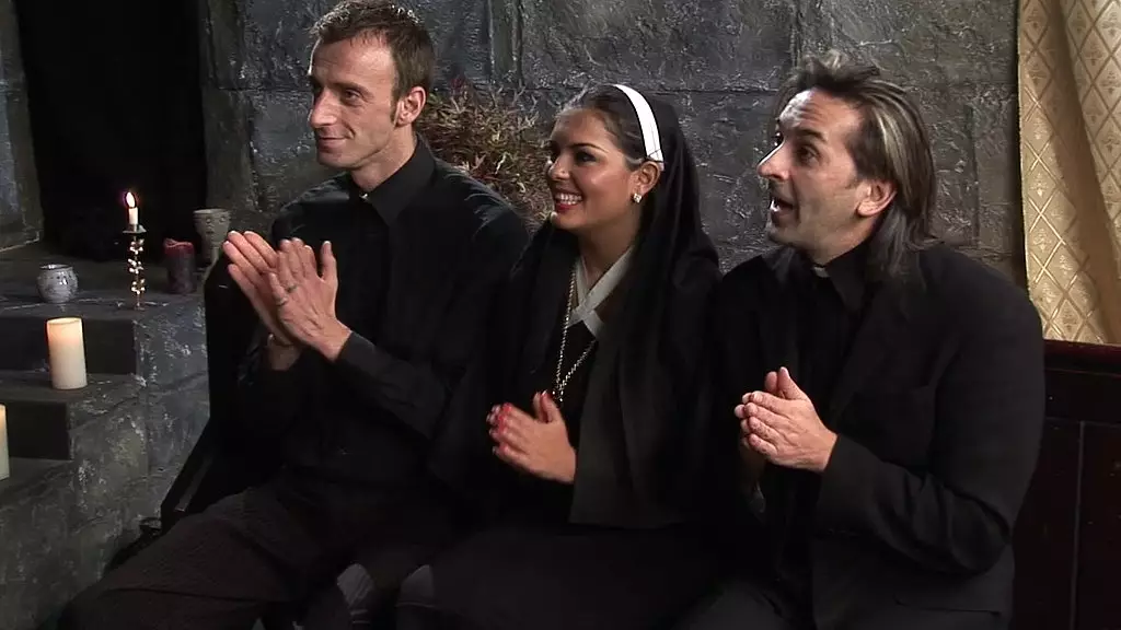 Nuns Jasmine Black and Stacey Saran Fucked by Priests