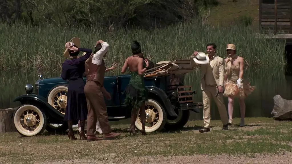 1920s Outdoor Orgy with Busty Beauties