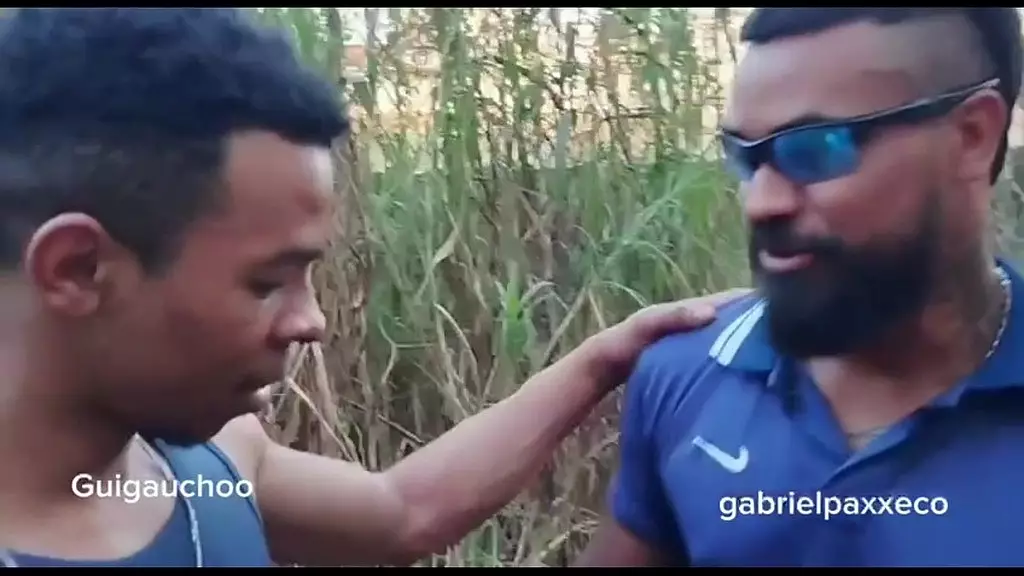Bearded Latino Stud Humiliates His Brunette Slave