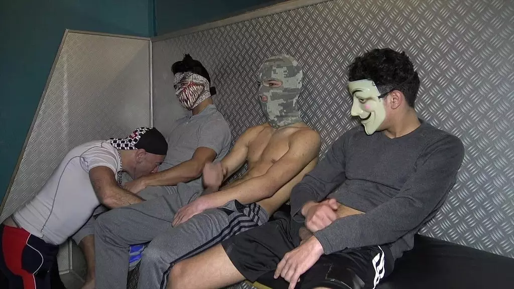 Gay Gangbang with Arab Workers in the Workplace!