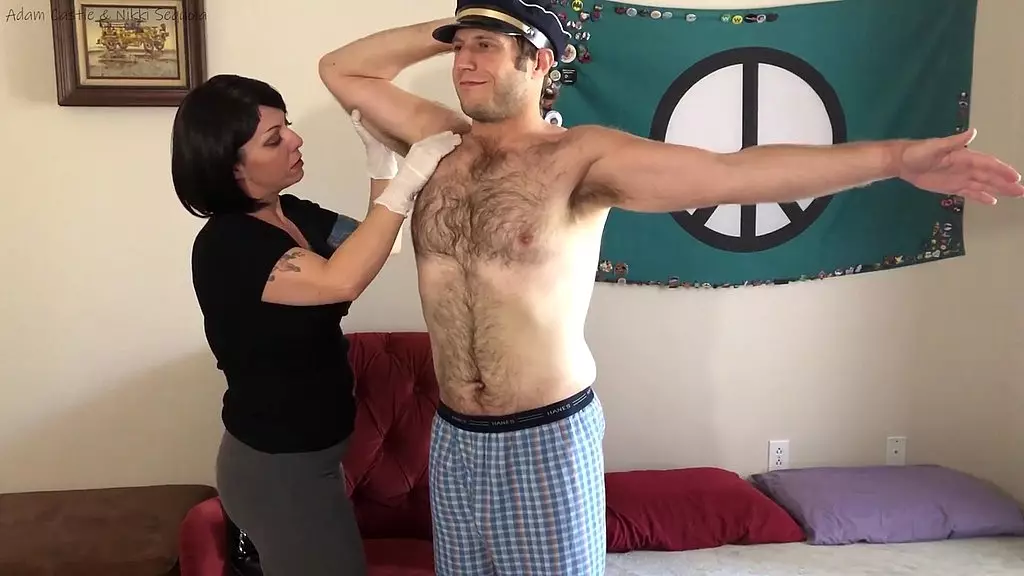 Pilot Captain Adam Castle's Naughty Medical Exam