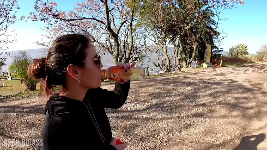 Public Park Piss Swallowing Risk with Aprilbigass