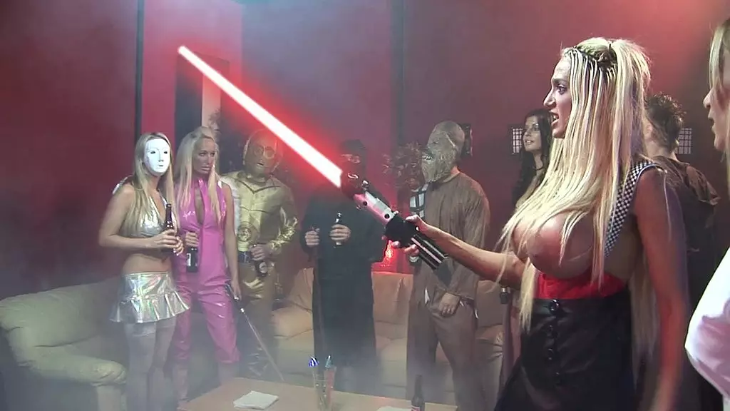 Kinky Costume Play Orgy with Amy Azurra and Friends