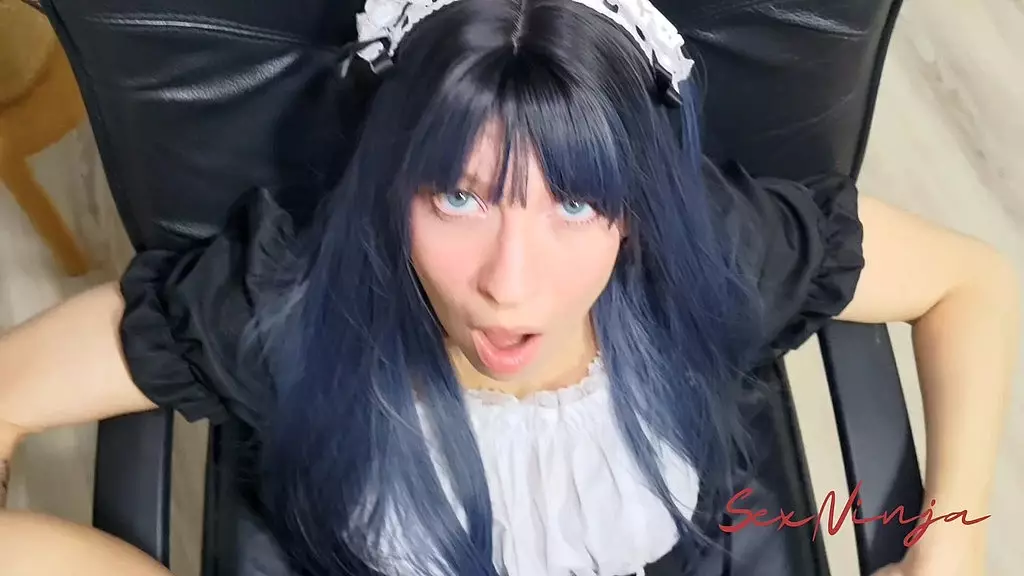 Cought Cheating Wife in Maid Uniform