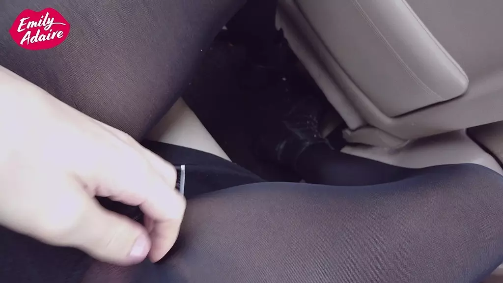 Uber Ride Masturbation with TS Emily Adaire
