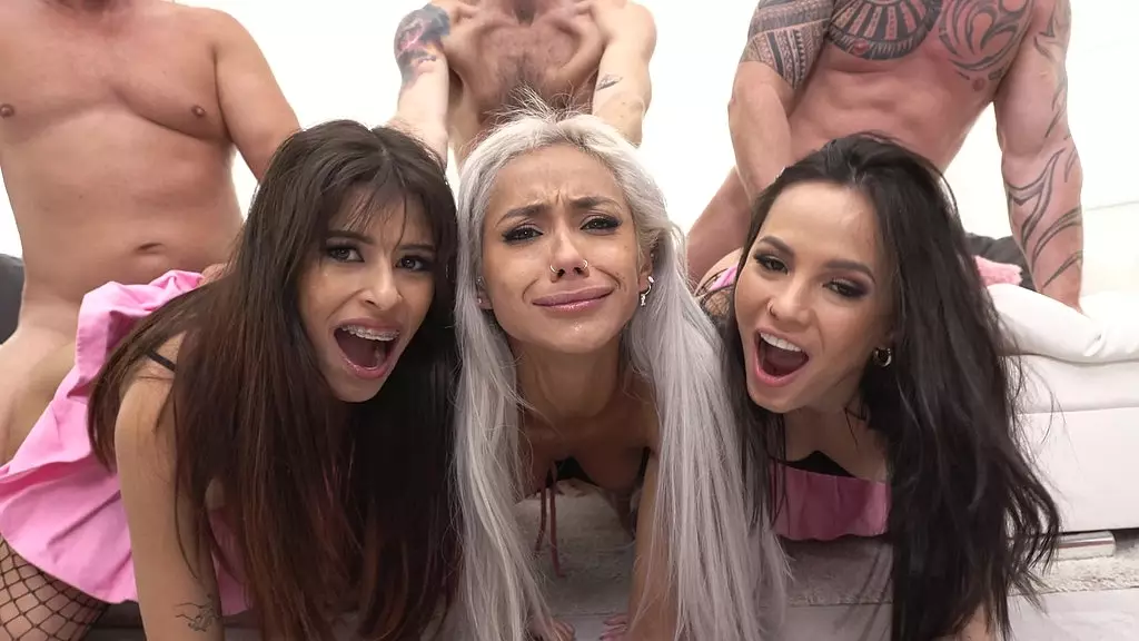 Angelic DP Fisting Gangbang with Pee Play