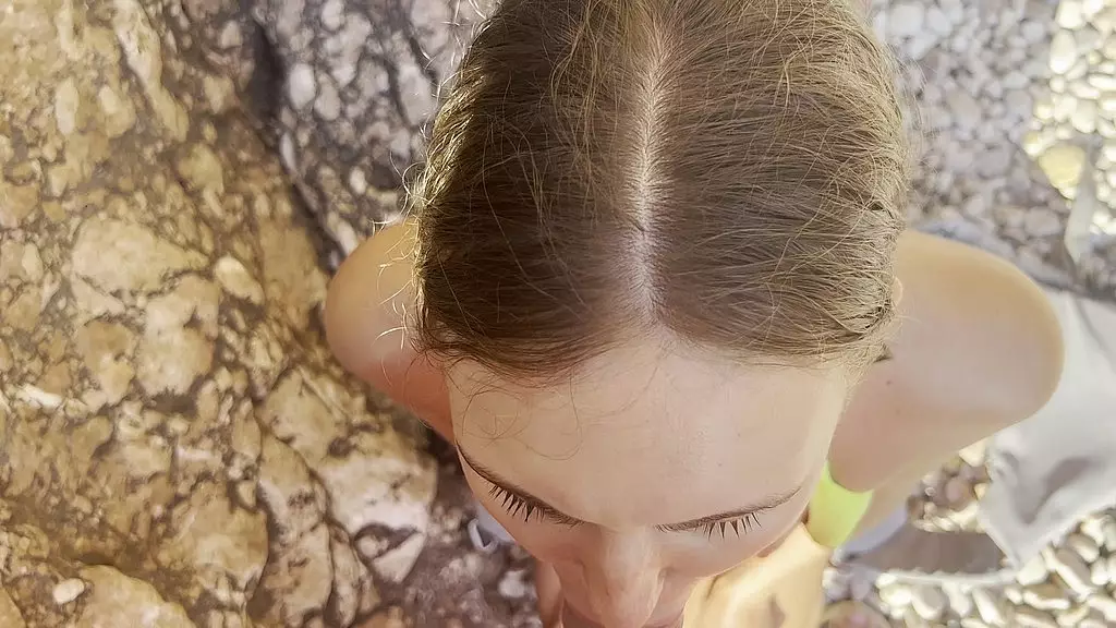 Beachside Blowjob with a Blonde Mermaid