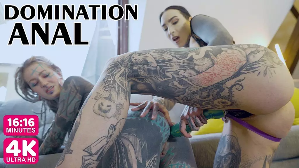 Gothic Anal Queen Nux Vomica Fucks Hard with Strap-on