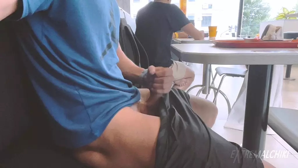 McDonalds Jerk Off with Brunette Beauty