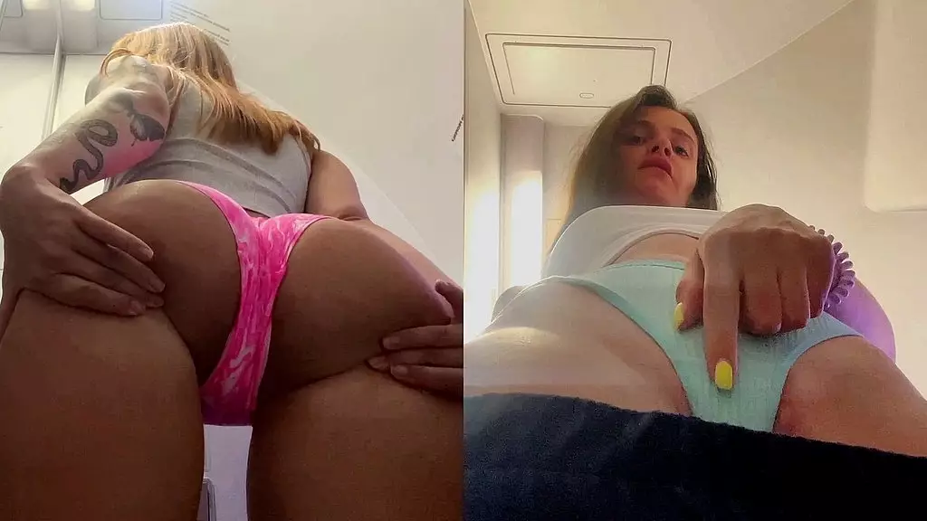 Kira & Sofi's Airborne Femdom Tease