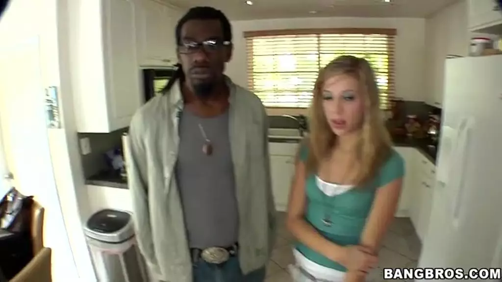 Tiny Blonde Takes Monster BBC