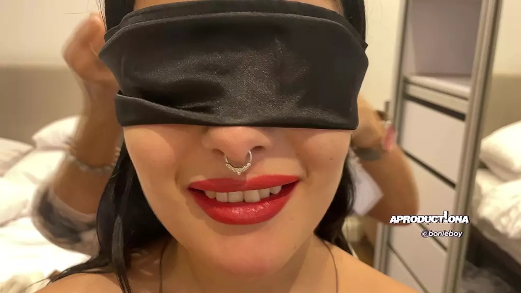 Blindfolded Babe Gets Pissed On